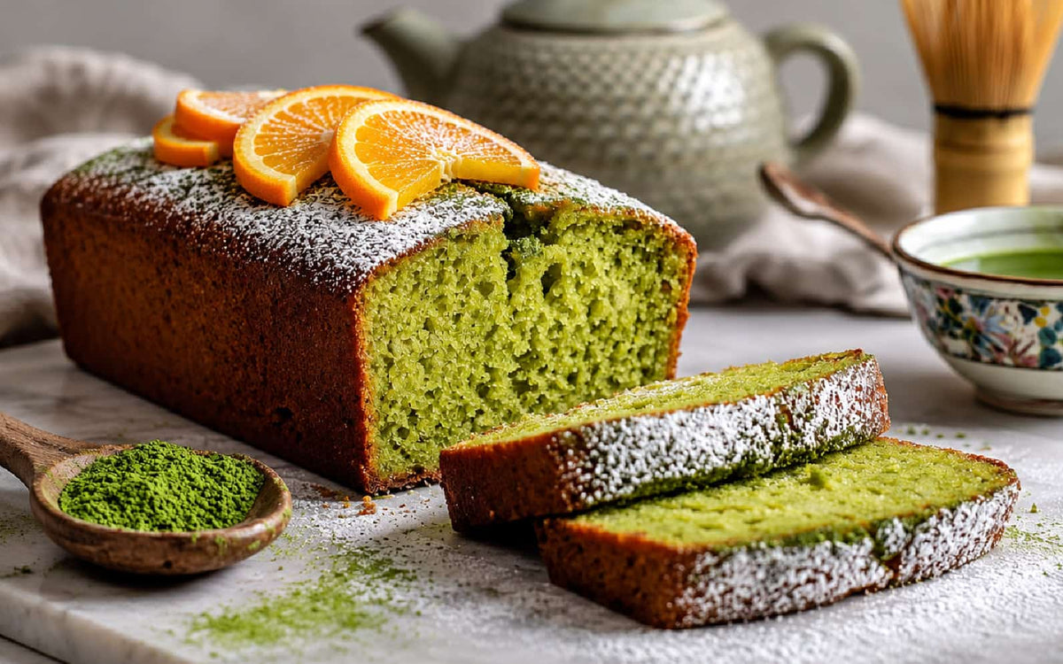 Matcha & Orange Blossom Loaf