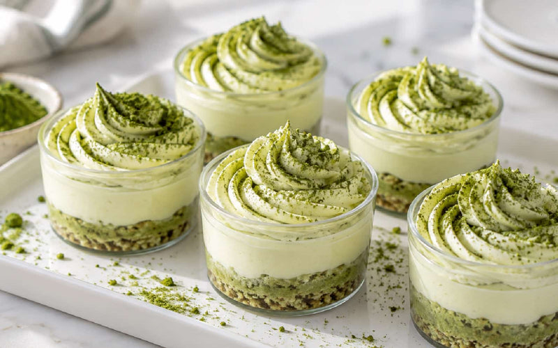 No-Bake Matcha Cheesecake Cups