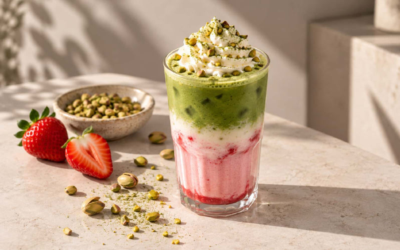 Strawberry Matcha Cold Foam