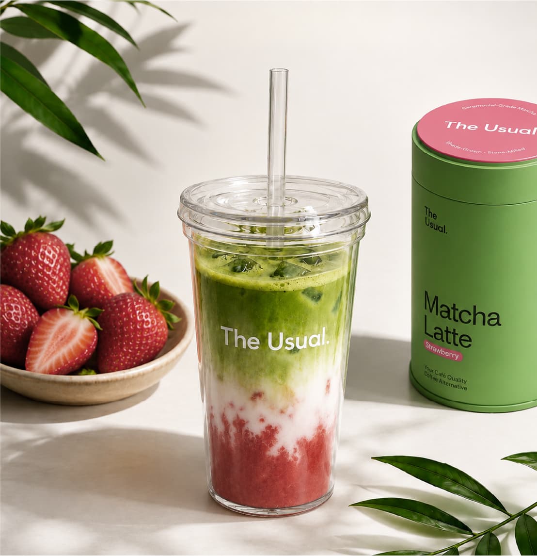 Strawberry Matcha Latte